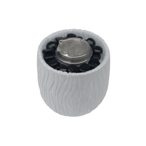 Bond DecoFire Willow Gray Ceramic 6 in. Tabletop Torch Y7062